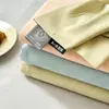 Estilo Nuevo Sábana de Algodón Lavado Pieza Única Juego de Sábanas para Dormitorio Cubierta de Cama Color Sólido Simple Antideslizante Venta al por Mayor de Fábrica