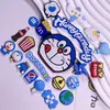 Parche Adhesivo Suave DIY Doraemon Gato Robot Doraemon Cascabel Taza de Agua Funda para Teléfono Móvil Cubierta Plana Accesorios Hebilla de Zapato Personalización