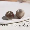 Zhen Tu 21mm Arena Fluida Brillo Cintura Alta Perlas Redondas Resina Accesorios Aretes DIY Joyería