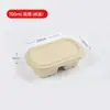 Atacado descartável degradável polpa lancheira lancheira leve saladeira polpa de palha compartimento embalagem para viagem