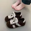 Tênis de Treino Alemão Retro Colorido Contrastante Feminino 2025 Novo Outono Popular Casual Esportivo Nicho Mais Fácil de Combinar Tênis Pão