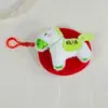Año Nuevo 2026 Año del Caballo Mascota Lindo Peluche de Pony Billetera para Monedas Billetera para Monedas Infantil Bolsa para Monedas de Auriculares Colgante