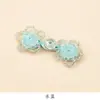 Botón Hecho a Mano de Flor de Rosa de Cristal con Estilo Chino Tradicional, Adecuado para Accesorios de Decoración de Chaleco Qipao Modificado y Hanfu, Disponible en Múltiples Colores