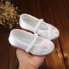 Sapatos Bordados para Meninas Estilo Chinês Sapatos de Dança Sapatos Hanfu Infantis Estilo Étnico Sapatos Infantis Guangxi 3 de Março Sapatos de Pano Feitos à Mão