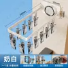 Secador de Meias Multifuncional com Ventosa Sem Furos, Cabide de Roupas, Prendedor de Varanda para Secar Roupas Íntimas, Aço Multi-Carbono à Prova de Ferrugem