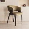 Silla de comedor para el hogar de lujo ligero estilo italiano, silla de restaurante de hotel de alta gama, silla para reuniones de empresa, silla para invitados de bar, silla para barra de bar, silla con respaldo