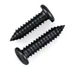 Tornillos Autorroscantes de Acero al Carbono Negro de Cabeza Plana Grande de Seis Caras para Mesa y Silla Tornillos Dentados para Madera de Muebles M3-M6