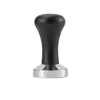 Compactador de Café com Cabo de Madeira, Compactador de Liga Eletrodepositada, Distribuidor de Pó, Ferramenta de Preenchimento de Pó 4951/53/58mm, Equipamento de Suporte