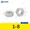 Tuerca Hexagonal de Acero Inoxidable 304 Norma Alemana Din934 Norma Británica Tuerca Hexagonal Exterior Tuerca de Precisión 2M3M5M6-M30
