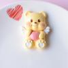 Lindo oso de mantequilla, accesorios de joyería de resina, accesorios para el cabello, funda para teléfono, pegamento en crema, material para manualidades PJ1317