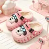 Pantuflas de Algodón Impermeables para Niños y Niñas, Pantuflas Cerradas de Invierno para Interior en Casa, Zapatos de Algodón Felpudo Grueso Antideslizantes para Padres e Hijos