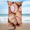 Toalla de Playa Cuadrada Transfronteriza Material de Toalla de Microfibra Toalla Cuadrada Impresión Digital 3D Serie de Balones Toalla de Playa