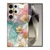 Adecuado para Funda de Teléfono Móvil A07 Samsung S25Ultra A16 Hoja de Loto Dorada A72 Patrón A90 Funda Protectora S24 TPU Suave