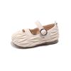 Zapatos de princesa conejo para bebé de biblioteca infantil, zapatos de cucharón para bebé, zapatos plateados de boca poco profunda para bebé niña, estilo pequeño y fragante, zapatos de una sola capa, zapatos de cuero para niña