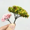 Mesa de Arena de Construcción DIY Materiales para Modelos Hechos a Mano Árboles Miniatura Árboles Terminados Jardín de Micro Paisaje Árboles de Modelo