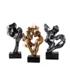 Cuidadosamente seleccionado, envío gratuito, accesorios para parejas, escultura transfronteriza, artesanía de resina ecológica, pareja abrazándose permanentemente, adorno decorativo de alta gama
