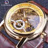 Venta Caliente de Ebay Forsining Moda Masculina Ocio Hueco Reloj Mecánico Automático Reloj Venta al por Mayor Envío Directo