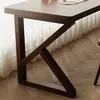 Mesa larga y estrecha de madera maciza contra la pared, escritorio de nogal sudamericano de alta gama, escritorio para oficina en casa, mesa de estudio, escritorio para escribir