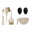 Kit de Ferramentas para Tingir o Cabelo, Tigela para Óleo de Tingimento, Misturador, Cuidados com o Cabelo, Pente Dupla Face para Tingimento, Espremedor Multifuncional para Pasta, Raspador