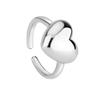 Anillo Suave de Corazón Tridimensional para Mujer, Dulce y Único Estilo Ins, Artesanía Pulida Galvanizada, Anillo Versátil de Alto Nivel para el Dedo Índice