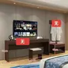 Armário de TV Específico para Hotel, Armário de Bagagem para Quarto, Armário de TV de Hotel, Móveis para Pousada, Conjunto Completo de Armários Altos Combinados