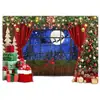 Tecido de Fundo para Cenário de Natal e Ano Novo Europeu e Americano, Venda Quente Transfronteiriça, Tecido de Fundo para Foto com Atmosfera Festiva