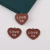 Etiqueta Acrílica de Carta de Amor en Inglés de Doble Cara Llavero Hecho a Mano Colgante Materiales para Joyería Accesorios
