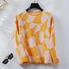 Suéter de gola alta de cor de chuva chuvosa europeu e americano Outono e inverno feminino Nova moda casual solto Roll-up suéter transfronteiriço para mulheres