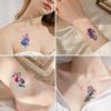 Adesivos de tatuagem frescos pequenos e brilhantes na moda à prova d'água para homens e mulheres duráveis cor arte simulação flor adesivos tatuagem
