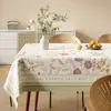 Mantel retro americano, impermeable, a prueba de aceite, lavable, nuevo modelo 2025, lujo ligero, sensación de alta gama, mantel de comedor, mantel para mesa de café resistente al calor