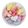 Miçangas de Acrílico Gelatina Coração de Pêssego 22mm Miçangas de Coração Miçangas Soltas Pulseira de Miçangas Pêssego Artesanal DIY Acessórios de Joia