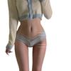 Roupa íntima feminina desejo puro verão fina renda sexy feminina branco novo algodão puro menina shorts cintura baixa