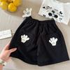 Pantalones cortos para niños 2025 entrecerrando los ojos verano nuevo niños y niñas pantalones cortos de dibujos animados tridimensionales pantalones casuales para bebé moda