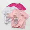 Roupas Infantis, Roupas de Verão para Crianças, Camisetas de Desenho Animado de Verão, Novos Estilos para Meninos e Meninas, Tops Finos de Manga Curta para Crianças de Meia-Idade e Grandes