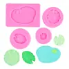 Molde de Silicona de Verano para Estanque de Hoja de Loto Fondant Decoración de Pastel de Chocolate Yeso Aromático Molde para Jabón Hecho a Mano