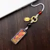 Mini Pequeno Thangka Pingente de Celular Zakiram Vida Passada e Presente Chaveiro de Celular Pingente