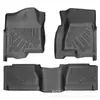 Adecuado para Silverado 1500 Cabina Extendida 2001-2006 Alfombrillas de Piso 3D para Todo Clima de TPE