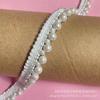 Fábrica en stock al por mayor encaje de cuentas hecho a mano resaltado perla cheongsam Hanfu cinta decorativa accesorios DIY