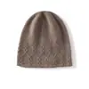 Chapéu slouchy de flor torcida 100% caxemira pura para homens e mulheres, estilo outono e inverno, chapéu de tricô, quente, proteção para as orelhas, chapéu de lã, touca, chapéu para o frio