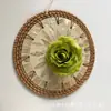 Cabezas de Flores de Rosa Artificiales Tela Hechas a Mano DIY Decoración de Boda Materiales Florales Venta al por Mayor Cabezas de Flores de Rosa Burbuja