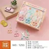 Tijeras de oficina al por mayor en stock, tijeras para cortar papel DIY para estudiantes, tijeras de acero inoxidable para cocina doméstica, tijeras para manualidades infantiles