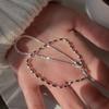 Gipsófila Doudou Pulsera de Doble Capa Sentido del Diseño Femenino Nicho ins Viento Frío Nueva Personalidad Regalo Fábrica Venta al por Mayor