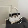 Bolso Pequeño de Bloques de Color Otoño para Mujer 2026 Nuevo de Moda Versátil para el Trabajo Bolso de Hombro Lujo Ligero Elegante Cruzado