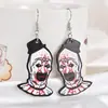 Pendientes de Halloween transfronterizos nuevos, payaso, Halloween, ojos de terror, colgante acrílico, pendientes, Europa y Estados Unidos