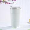 Transfronterizo Nuevo Acero Inoxidable 304 Vacío Tercera Generación Taza de Café Aislamiento Térmico Cubierta de Silicona Negocios Tapa abatible Taza de Agua para Coche