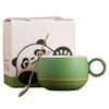 Taza de Café China Nueva Panda Bambú Verde de Fábrica Taza para Latte de Alta Gama Taza para Dibujar Flores Taza de Cerámica Personal Taza de Té