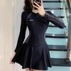 Traje de baño nuevo para mujer deportivo de una pieza conservador adelgazante cubre abdomen manga larga aguas termales estudiante moda Corea del Sur traje de baño para mujer