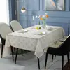 Toalha de Mesa Simples de PVC Celebridade da Internet Impermeável Anti-queimadura Anti-óleo Descartável Tapete de Mesa Retangular Plástico Mesa de Centro Sala de Estar Toalha de Mesa