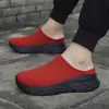 Chinelos leves de meia entrada para casal cross-border, sapatos casuais respiráveis de malha masculinos, sapatos versáteis de sola grossa femininos