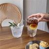 Vaso transparente de alta temperatura de borosilicato alto de una sola capa, vaso para bebida fría, boca ancha, hielo, taza para café latte americano, vaso de vidrio simple